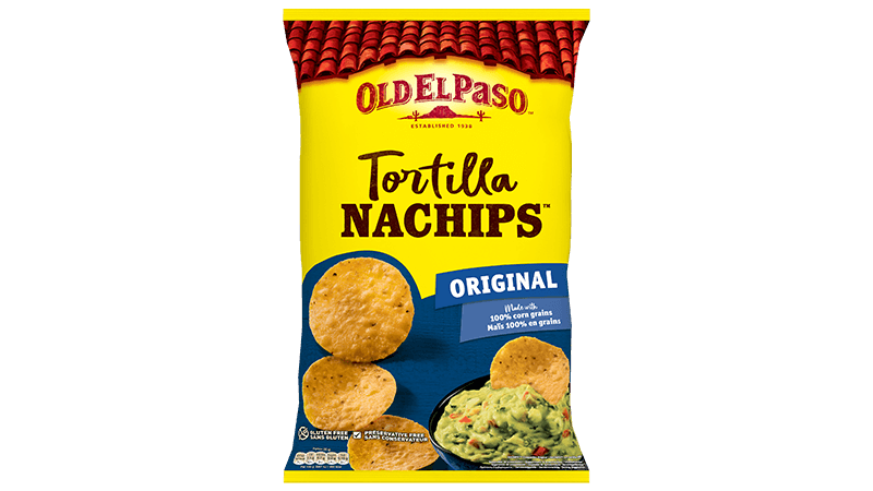 pack of Old El Paso's original nachips (185g)