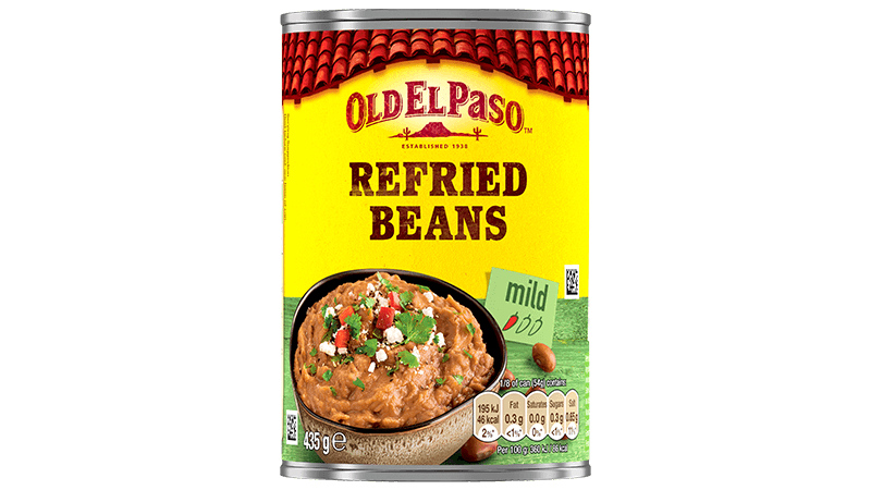 a can of Old El Paso's refried beans (435g)